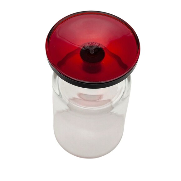 Set of 2 Vintage Cavalier Ruby Red Wine Glasses Cristal D’Arques France - Picture 3 of 5